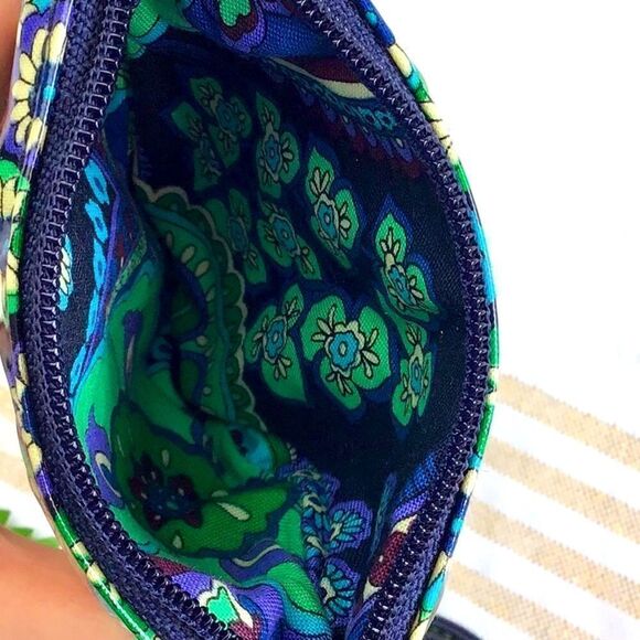 Vera Bradley Frill “Blue Rhapsody” Floral Bow Clutch Crossbody Bag NEW - Picture 10 of 12